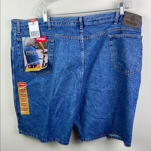 New Wrangler Men's Blue Denim Shorts